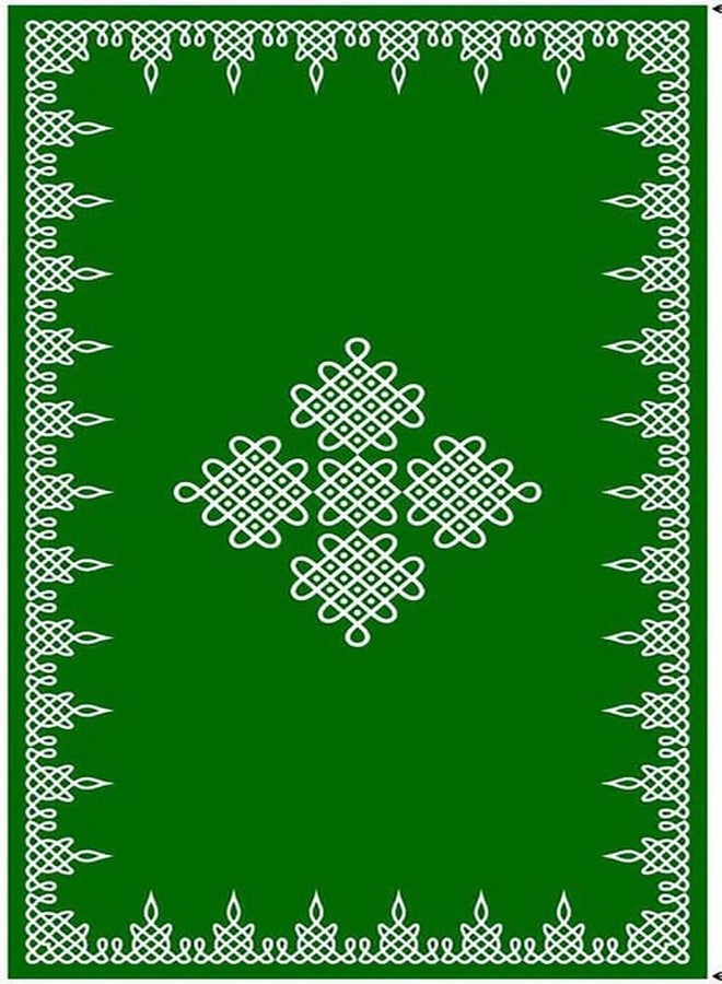Bague Background Decoration Cloth for Pooja Kolam Decoration Background Curtain 5X8 - Image 1